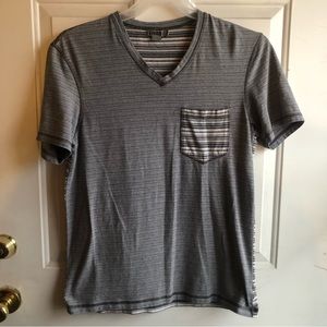 🌟 3/$15 Signify gray striped shirt size S